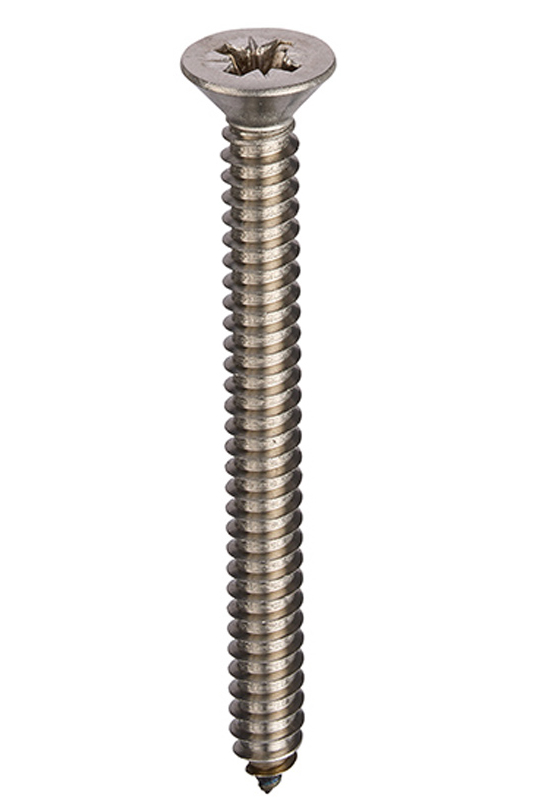 RS PRO Stainless Steel Countersunk Head Self Tapping Screw, N°14 x 2in Long 50mm Long