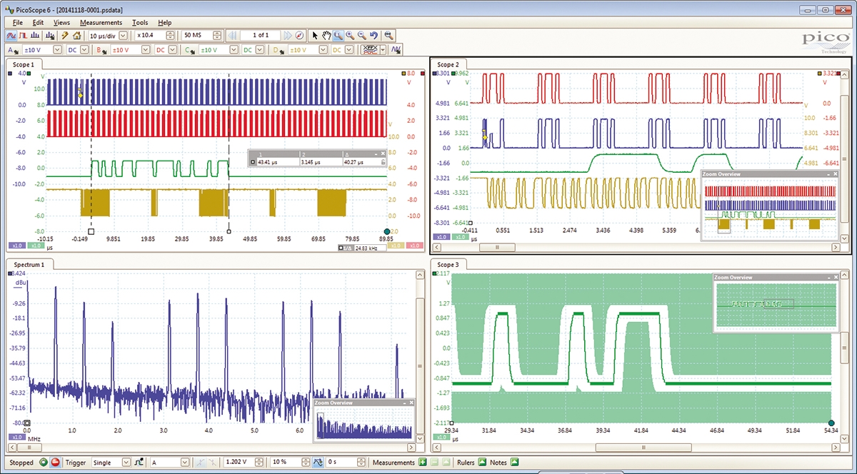 Pico Technology 3206D PicoScope 3000 Series, 200MHz PC Based Oscilloscope, 2 Analogue Channels - RS Calibrated