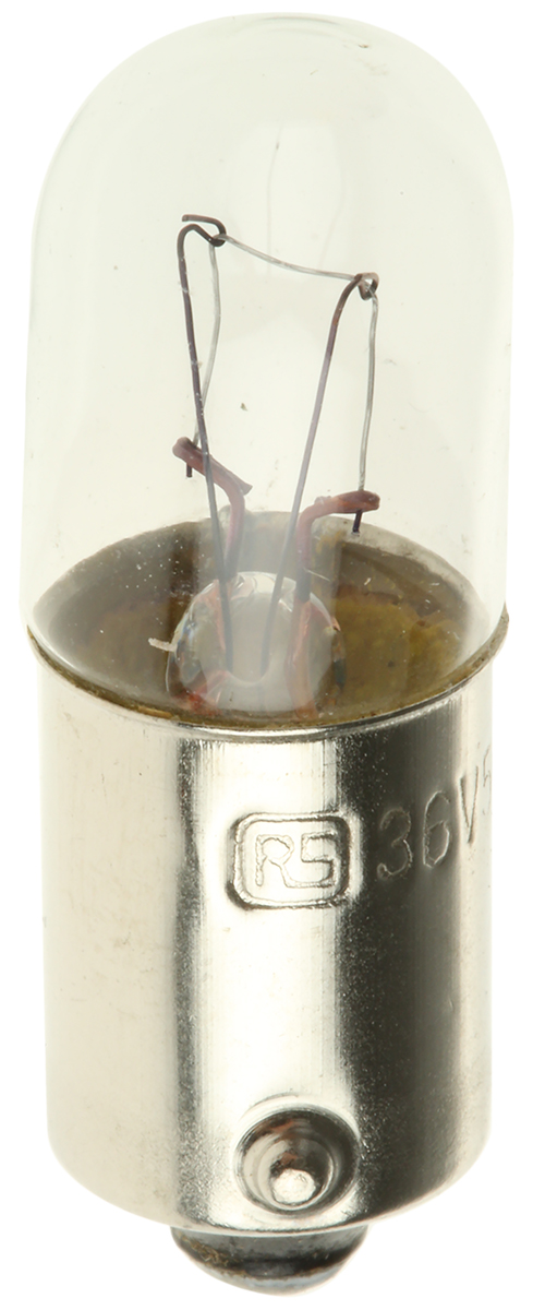 RS PRO BA9s Indicator Light, Clear, 36 V, 56 mA, 5000h
