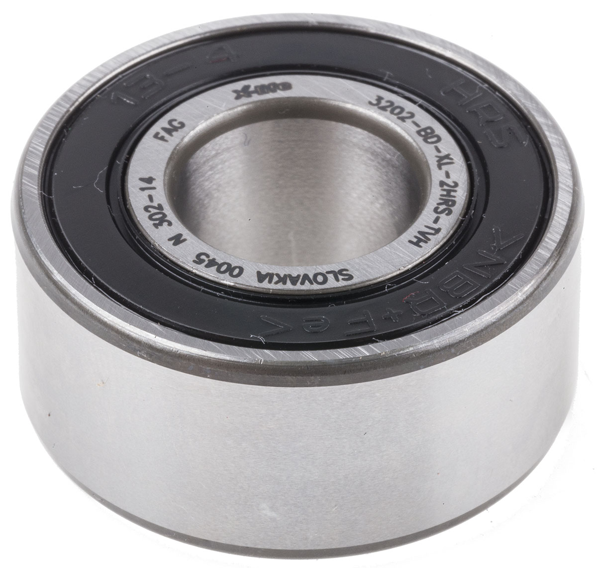 FAG 3202-BD-XL-2HRS-TVH 2 Row Angular Contact Ball Bearing - 15 mm ID, 35 mm OD 15.9 mm Race Width
