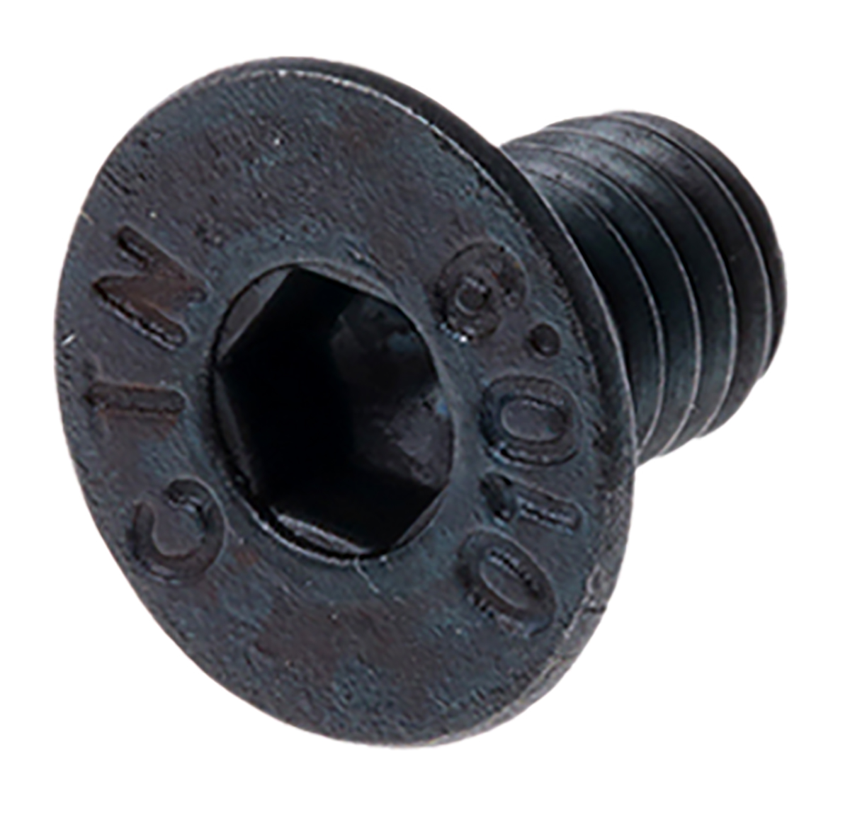 RS PRO Black, Self-Colour Steel Hex Socket Countersunk Screw, DIN 7991, M6 x 10mm