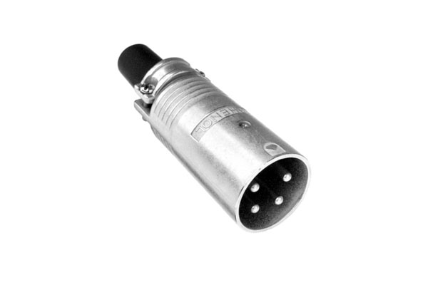 Amphenol Industrial EP-5-12 Cable Mount Loudspeaker Connector Plug, 5 Way, 20A, Solder Termination