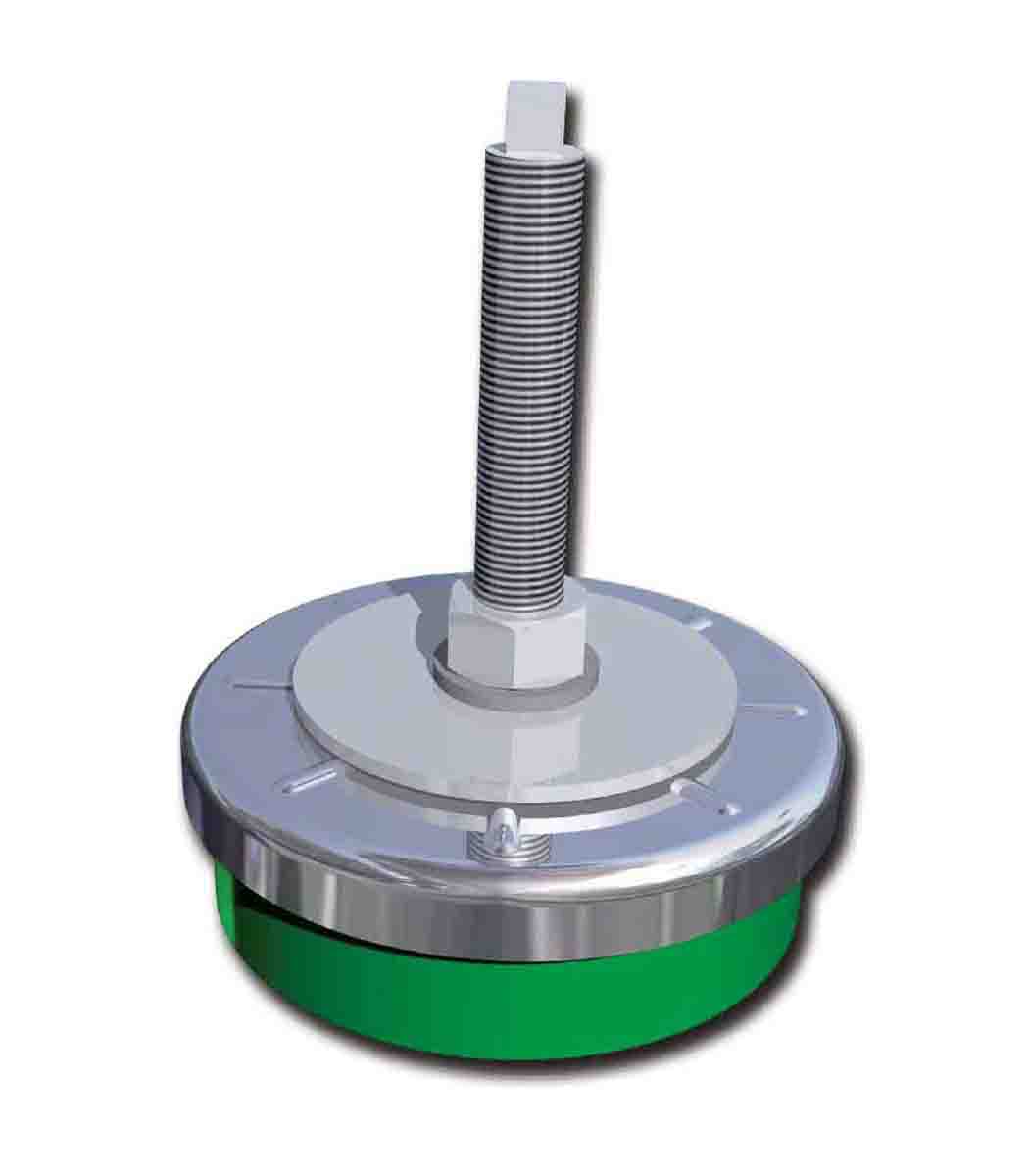 FIBET M20 Natural Rubber Adjustable Foot, 2000kg Static Load Capacity