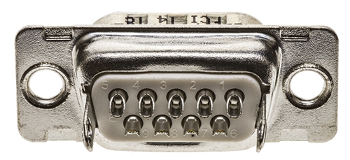 Amphenol Communications Solutions 9 Way Panel Mount D-sub Connector Plug, 2.74mm Pitch