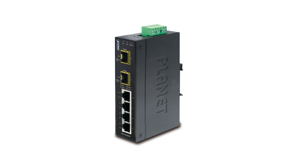 Planet IGS-620TF, Unmanaged 6 Port Industrial Ethernet Switch