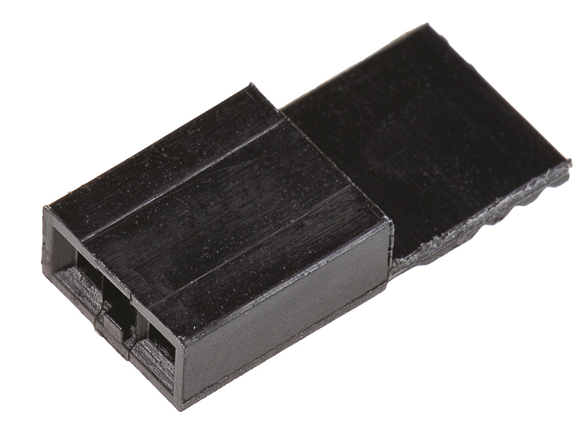 TE Connectivity, AMPMODU NOVO Shunt Female Straight Black Handle, Open Top 2 Way 1 Row 2.54mm Pitch