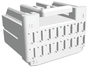TE Connectivity, Multilock Hybrid Automotive Connector Plug 16 Way 917981-1