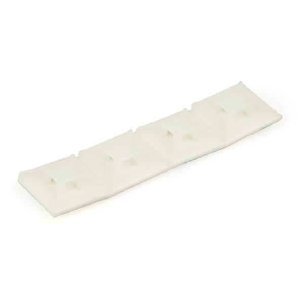 StarTech.com Self Adhesive White Cable Tie Mount 13 mm x 13mm, 2.3mm Max. Cable Tie Width