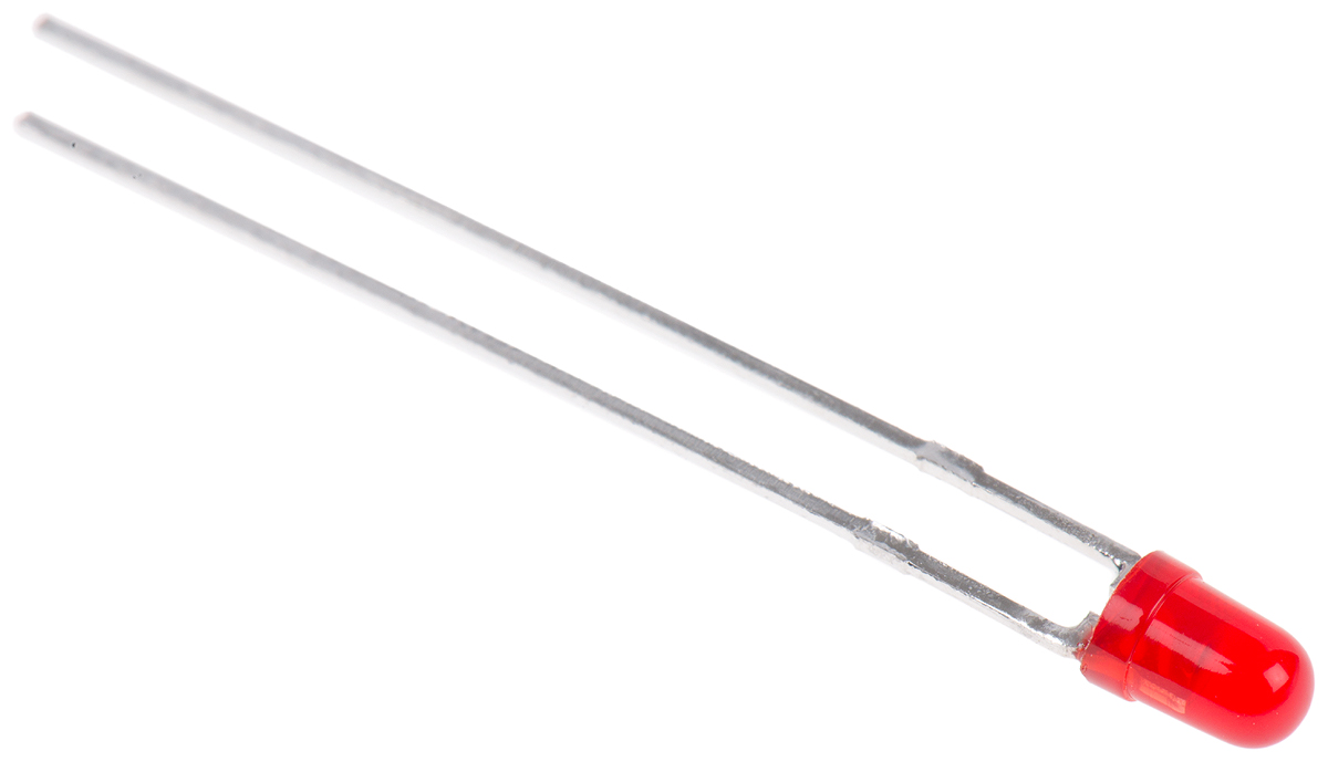 Kingbright2.1 V Red LED 3mm Through Hole, L-7104SRD-J4