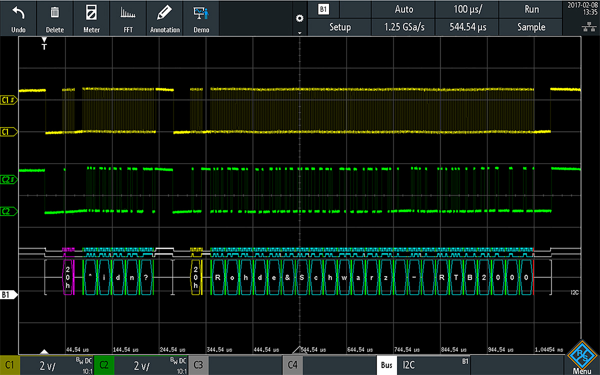 Rohde & Schwarz Oscilloscope Software for Use with RTB2000 Digital Oscilloscope