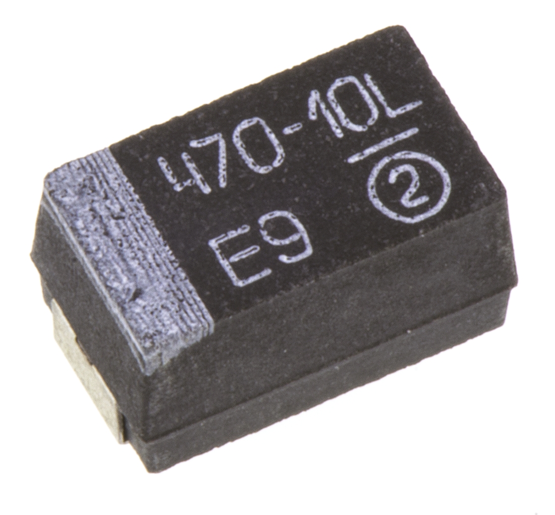 Vishay 470μF MnO2 Tantalum Capacitor 10V dc, TR3 Series