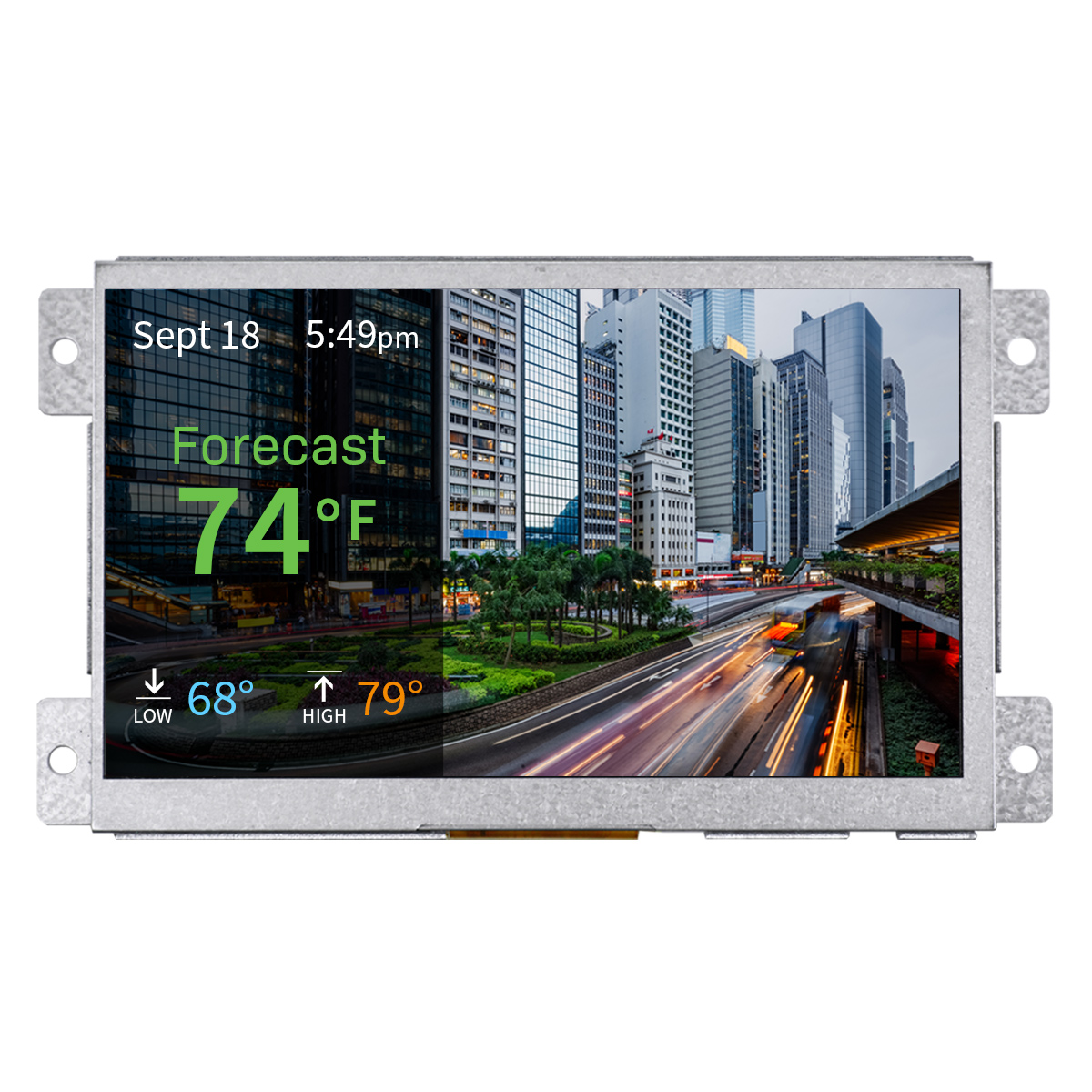 NEWHAVEN DISPLAY INTERNATIONAL NHD-7.0-HDMI-HR-RSXP IPS TFT TFT LCD Display, 7in WSVGA, 1024 x 600pixels