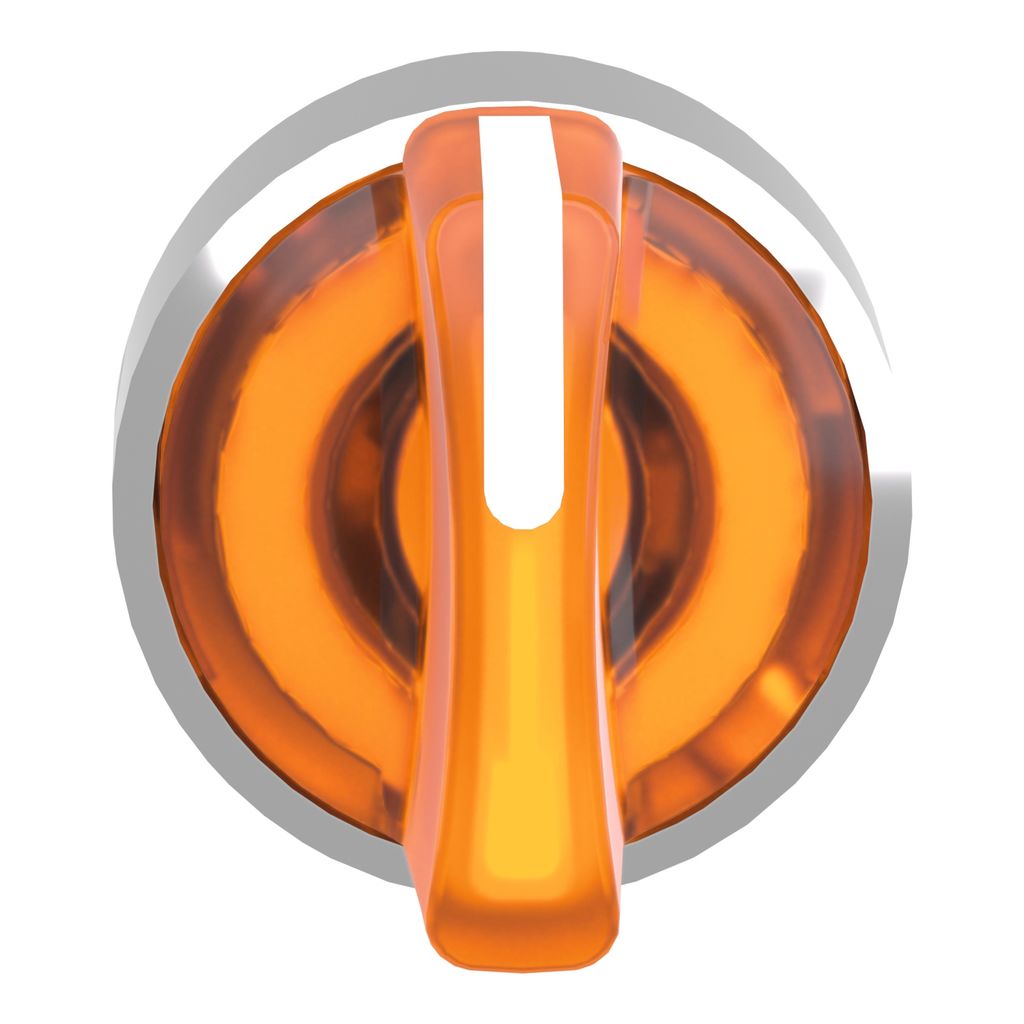 Schneider Electric Harmony XB4 Series 3 Position Selector Switch Head, 22mm Cutout, Orange Handle