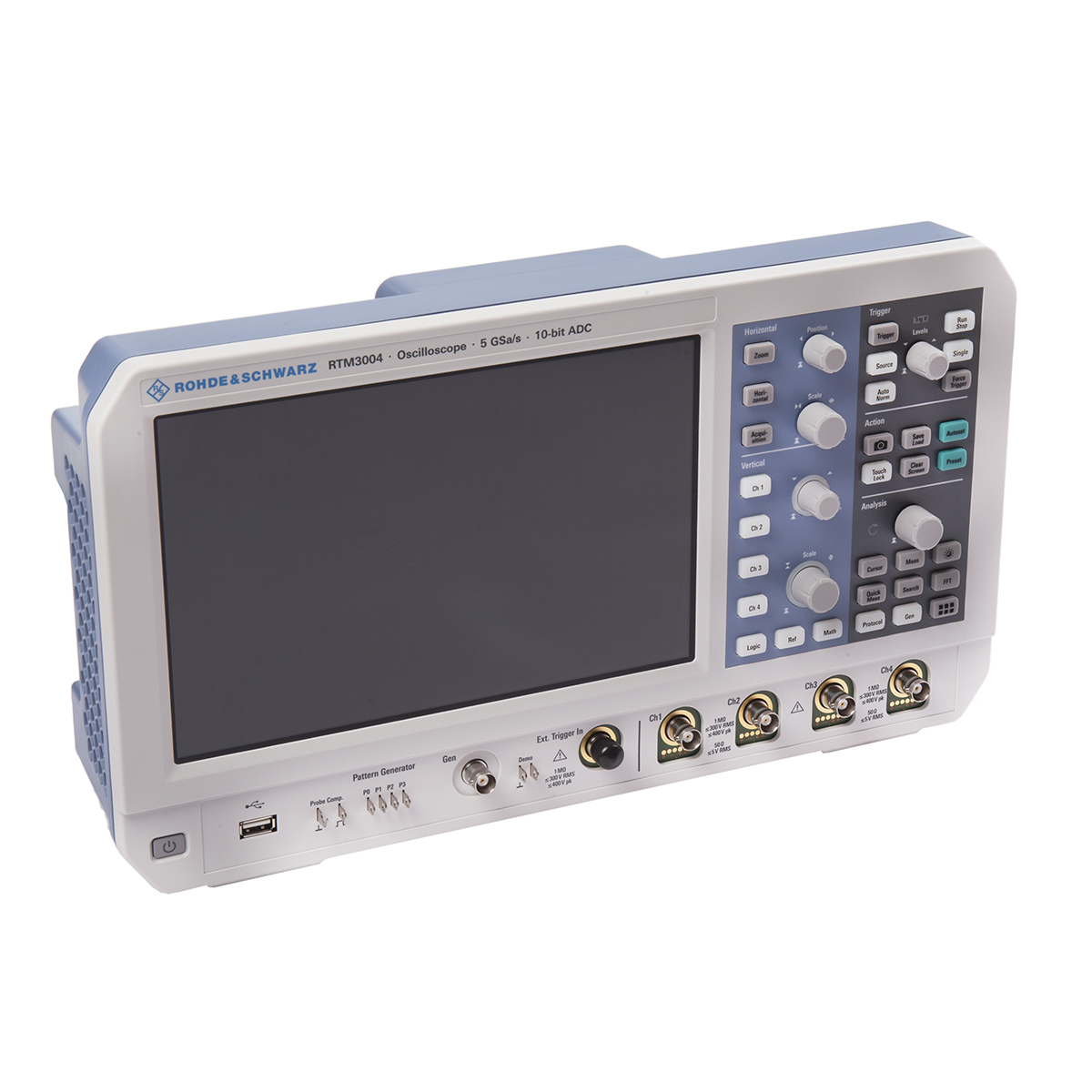 Rohde & Schwarz RTM3004 RTM3000 Series, 200MHz Bench Oscilloscope, 4 Analogue Channels - RS Calibrated