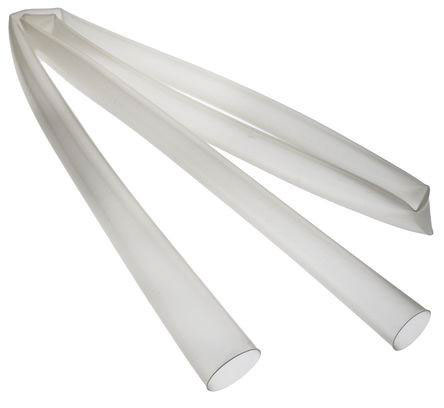 HellermannTyton Heat Shrink Tubing, Clear 38.1mm Sleeve Dia. x 1.2m Length 2:1 Ratio, TK20 Series