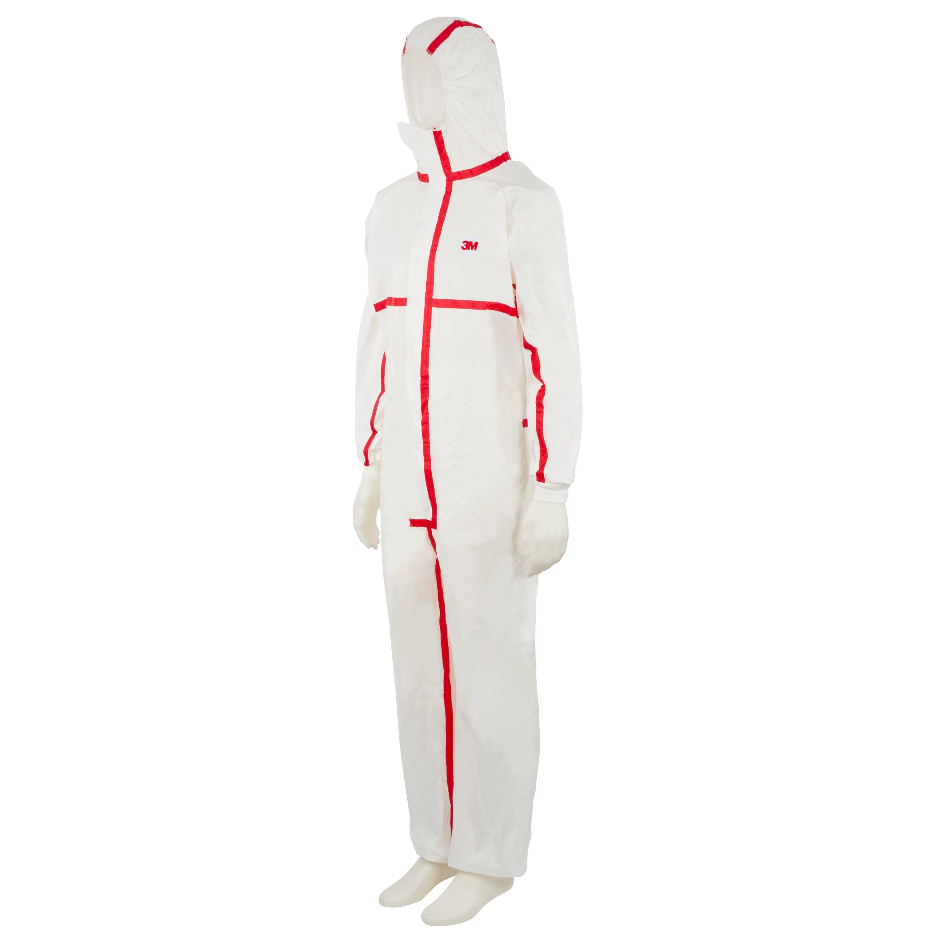 3M Red, White Disposable overalls, XXL