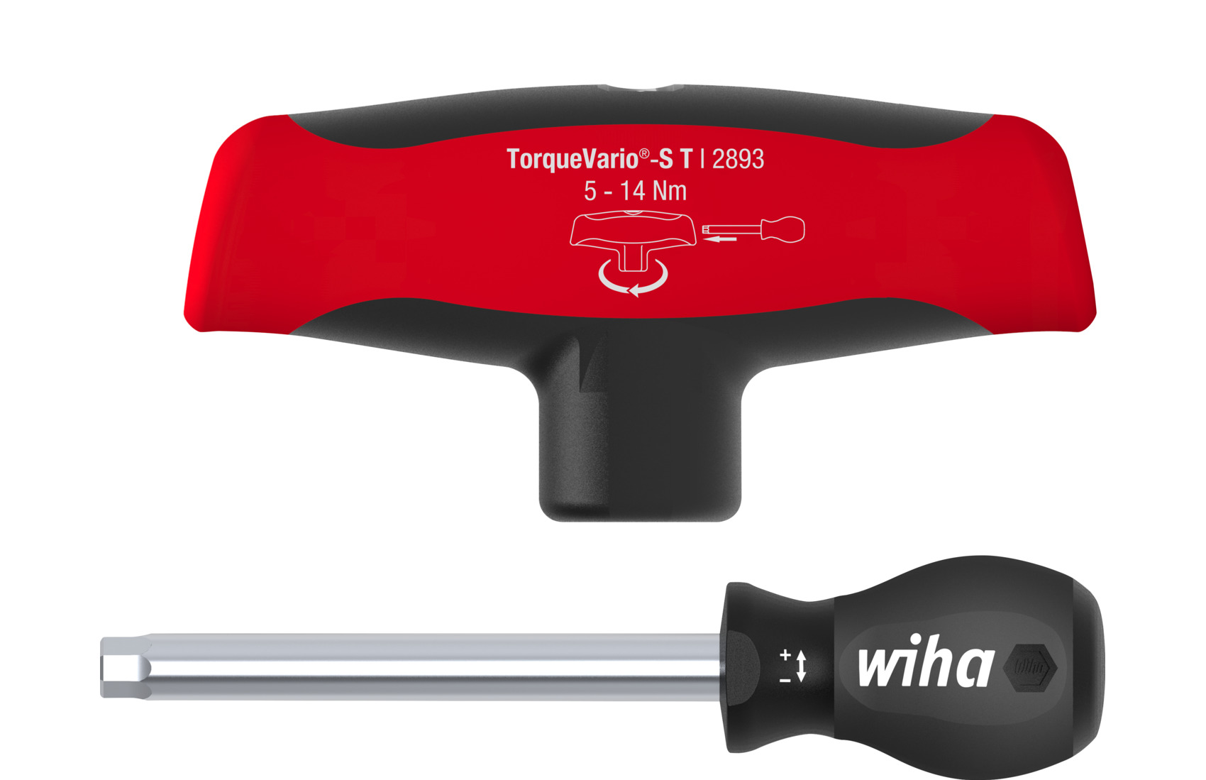 Wiha Adjustable Hex Torque Screwdriver, 5 → 14Nm, 6 mm Drive, ± 6 % Accuracy