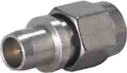 Huber+Suhner Straight RF Adapter Plug to SMA Plug 9 → 18GHz