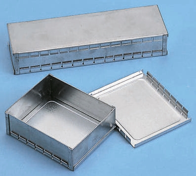 OKW Tin Plated Steel PCB Enclosure, 82 x 50 x 26mm