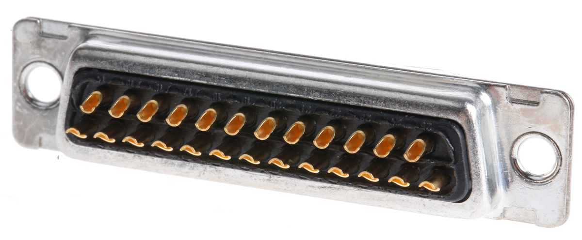 ITT Cannon D* 25 Way Cable Mount, Panel Mount D-sub Connector Plug, 2.84mm Pitch