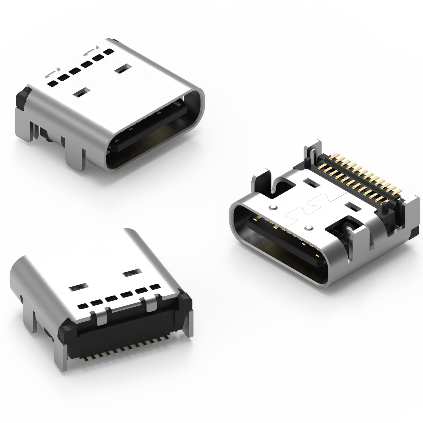 Wurth Elektronik Horizontal, SMT Mount, Socket- Single Port Type Type C 3.1 USB C Connector