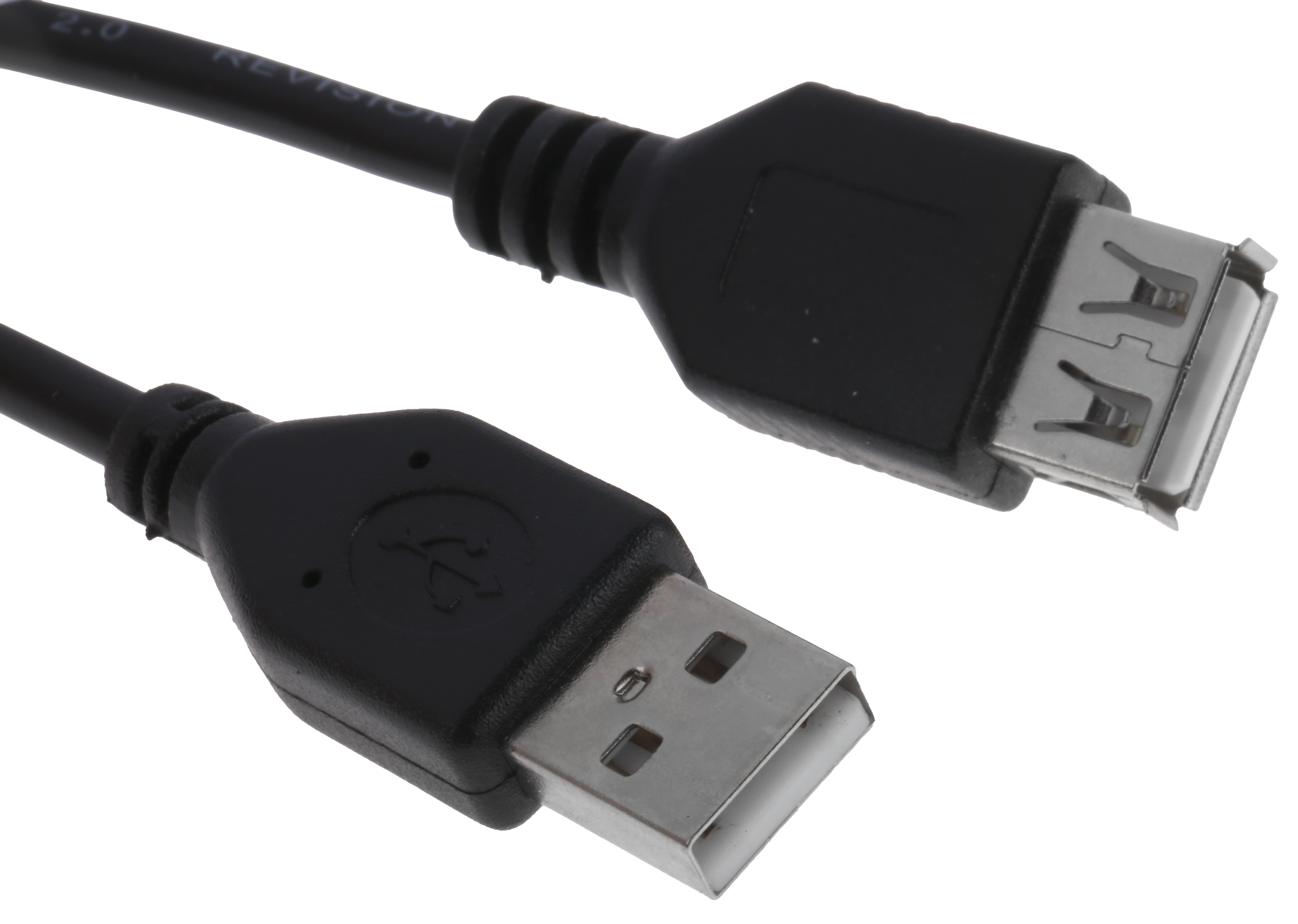 RS PRO USB 2.0, Male USB A to Female USB A, 5m