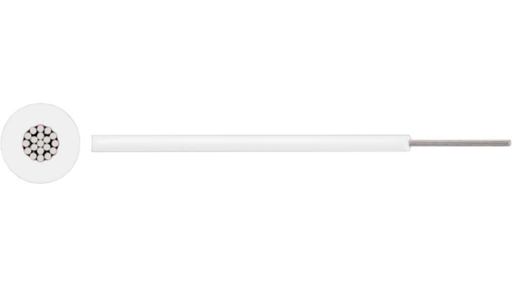 Strd Wire SIAF Flex 0.50mm HO5S-K Whte