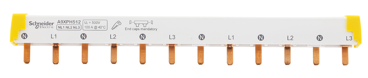 Schneider Electric Acti 9 4 Phase Busbar, 415V ac, 18mm Pitch