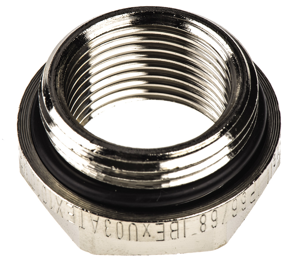 Lapp Cable Gland Adaptor, M25 Exterior Thread, M20 Interior Thread, Nickel Plated Brass, SKINDICHT Series