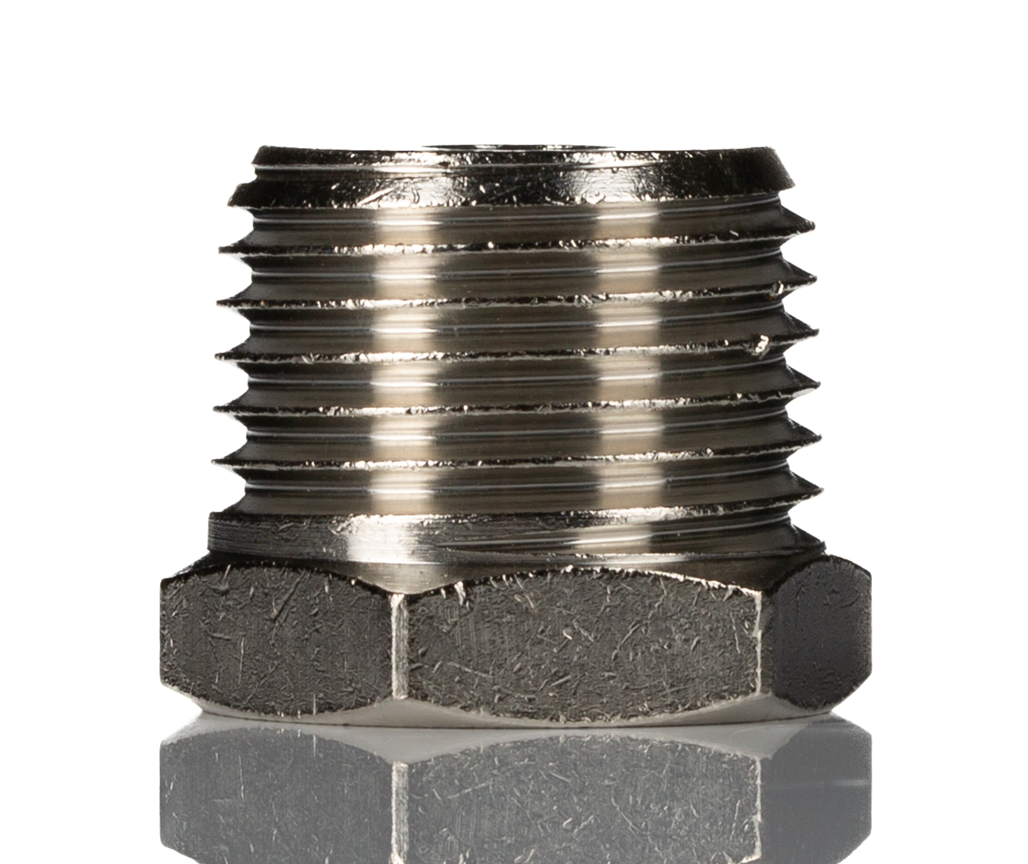 Norgren 15 Series Straight Threaded Adaptor, R 1/2 Male to G 1/8 Female, Threaded Connection Style