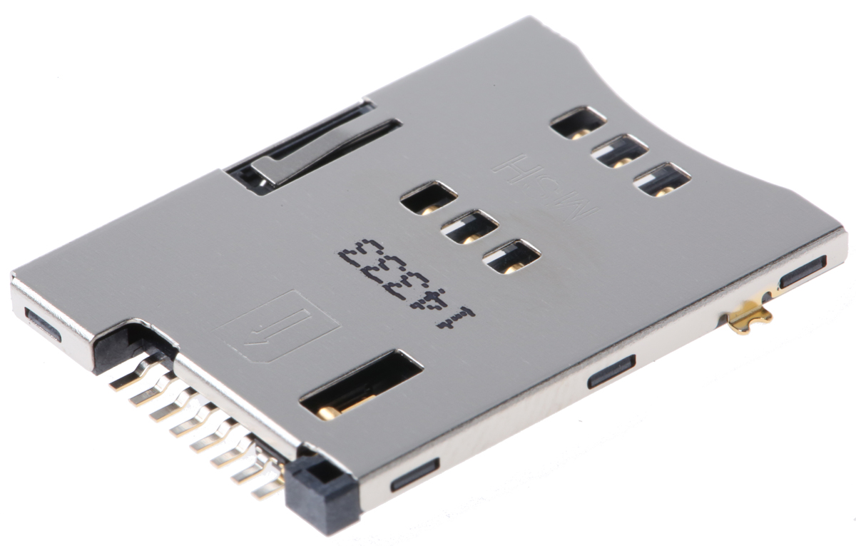 Molex, 47553 6 Way Push/Push Mini Memory Card Connector With Solder Termination