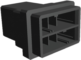 TE Connectivity, Dynamic 3000 Male Connector Housing, 5.08mm Pitch, 6 Way, 2 Row