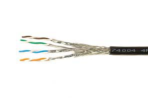 Alpha WireAlpha Essentials Flexing Ethernet, 152m Cat7, Black, STP Shielded, Unterminated PUR Sheath
