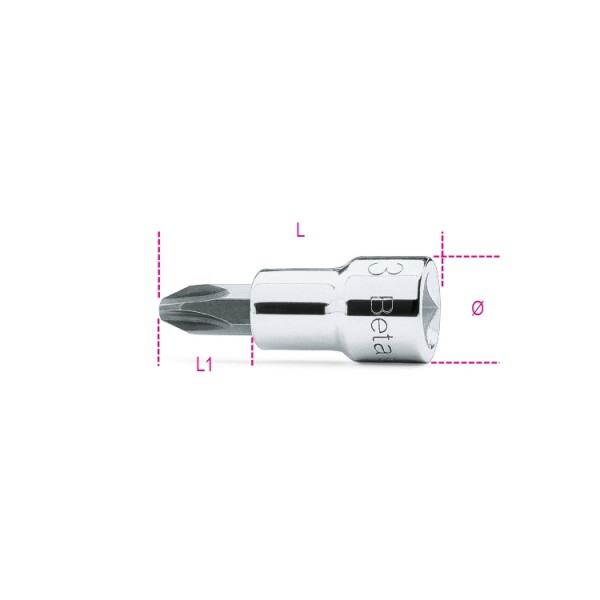 BETA Phillips Screwdriver Bit, PH4 Tip