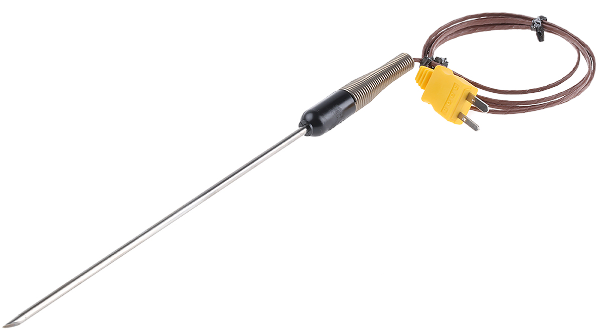 Fluke K Lance Air, General, Insertion, Surface Temperature Probe, 140mm Length, 9.5mm Diameter, +260 °C Max, With SYS