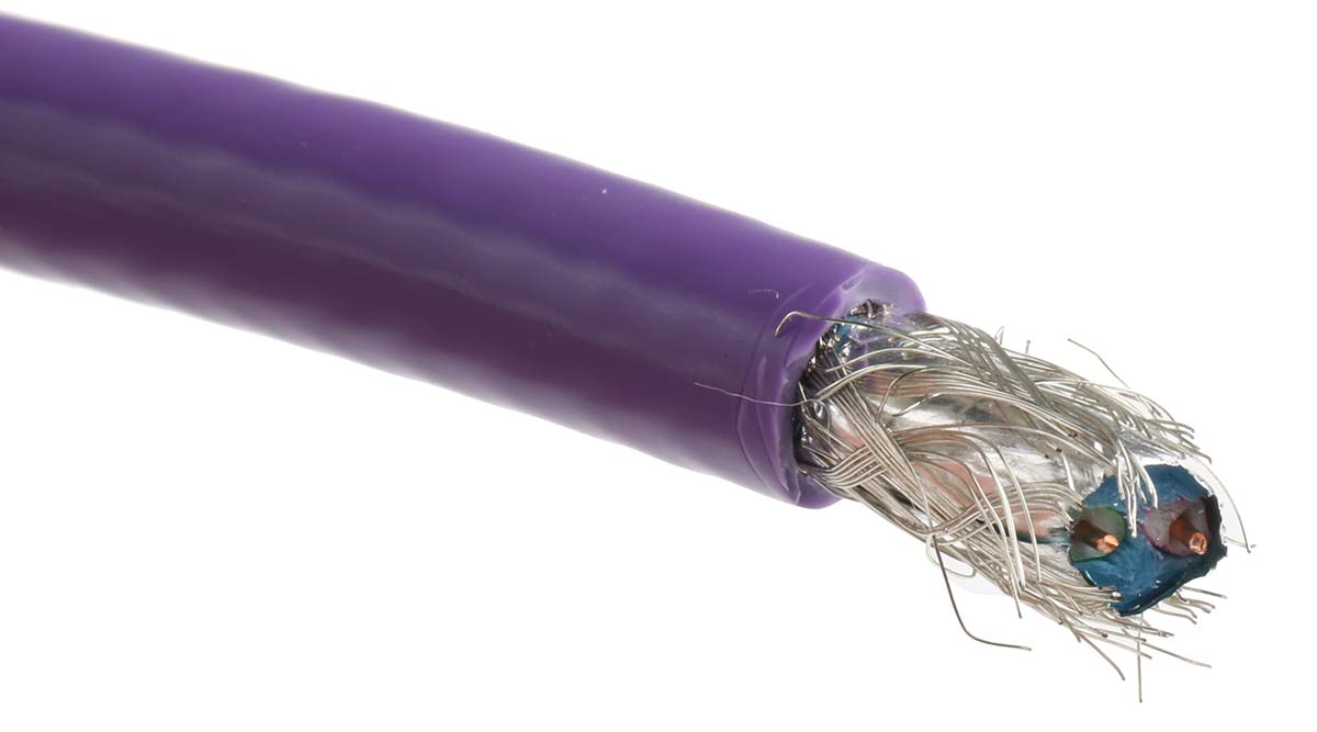 Alpha Wire Alpha Essentials Data & Bus Cable Series Data Cable, 1 Pairs, 2 Cores, 0.32 mm², Screened, 22 AWG, 30m, Foil