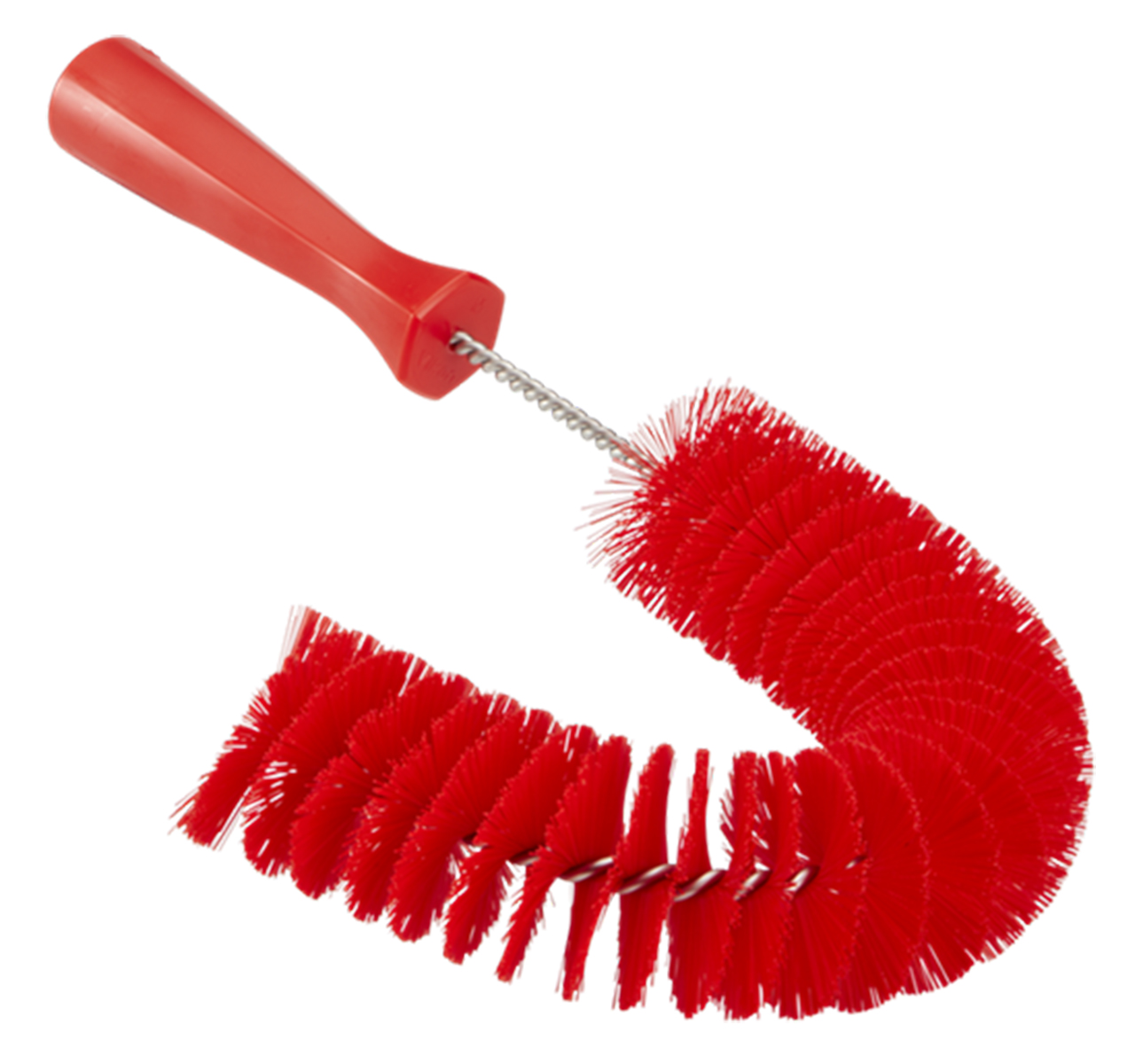 Vikan Medium Bristle Red Scrubbing Brush, Polyester bristle material