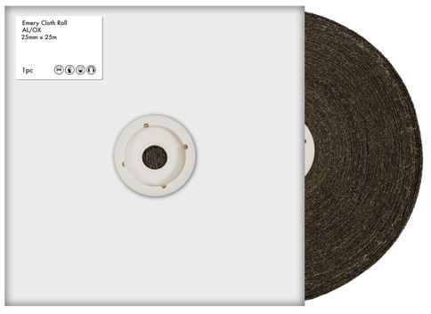 RS PRO 40 Grit Coarse Sandpaper Roll, 25m x 25mm