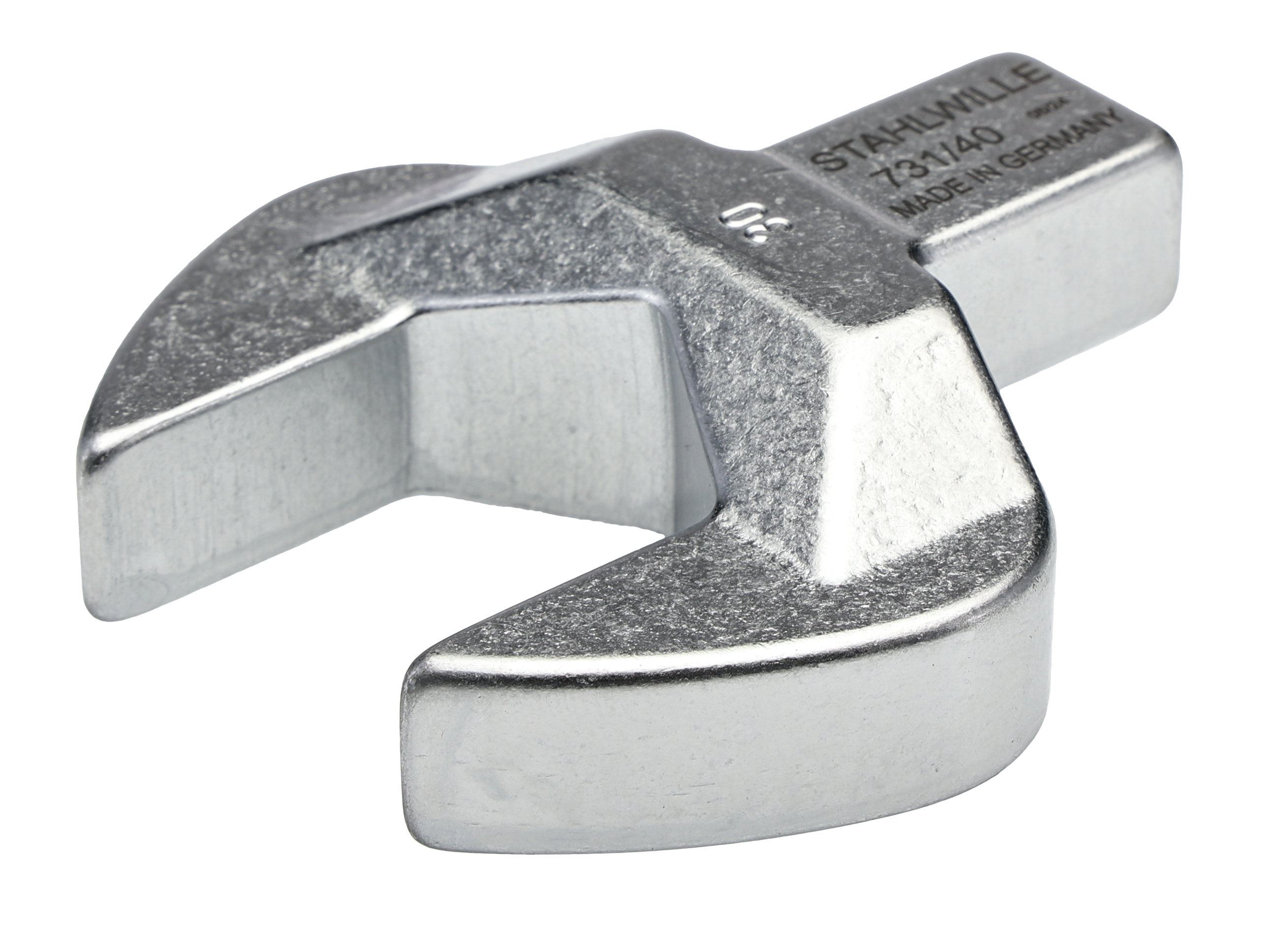 STAHLWILLE 731/40 Series Open Ended Insert Open-Ended Shell Tool, 30 mm, 14 x 18mm Insert, Chrome Finish