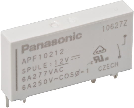 Panasonic PCB Mount Power Relay, 12V dc Coil, 6A Switching Current, SPST