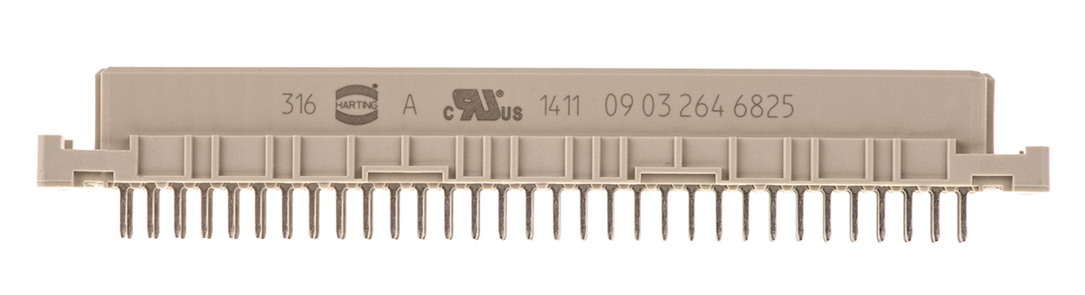 HARTING DIN 41612 64 Way 2.54mm Pitch, Type Connector Class C2, 2 Row, Straight DIN 41612 Connector, Socket