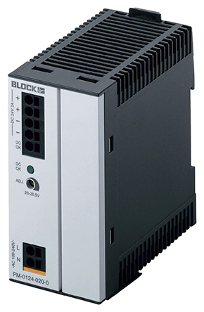 Block PM Switched Mode DIN Rail Power Supply, 85 → 264 V ac / 120 → 373V dc ac, dc Input, 24V dc dc