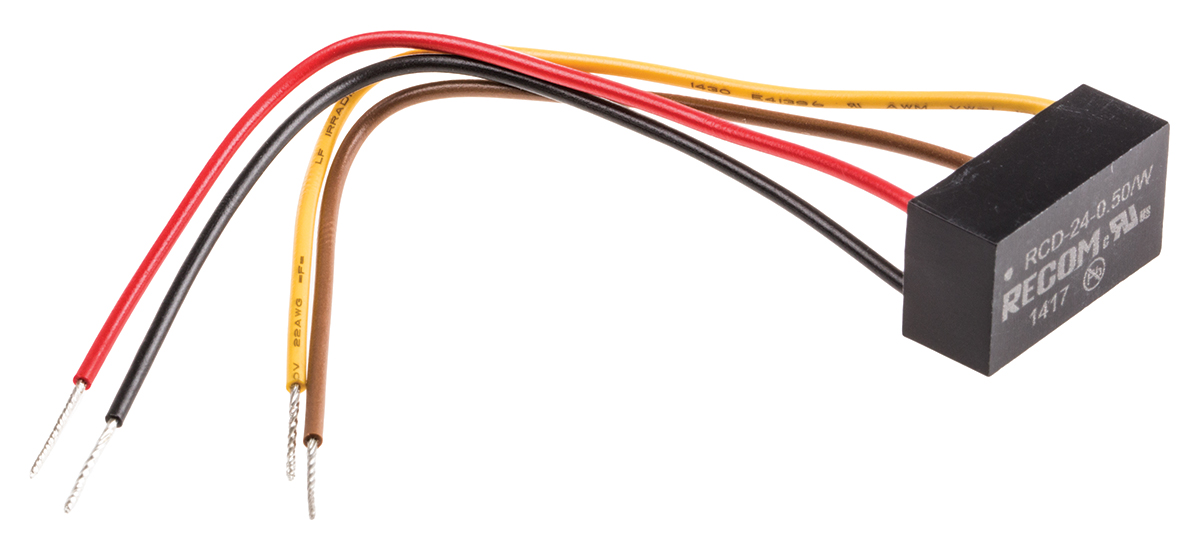 Recom LED Driver, 2 → 35V dc Output, 18W Output, 500mA Output, Constant Current Dimmable