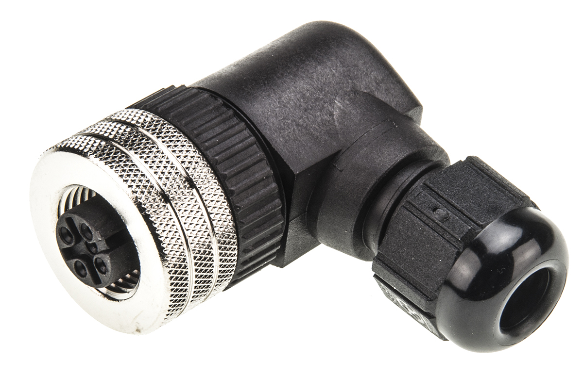 Brad from Molex Circular Connector, 4 Contacts, Cable, M12 Connector, Socket, Female, IP67, Micro-Change Series
