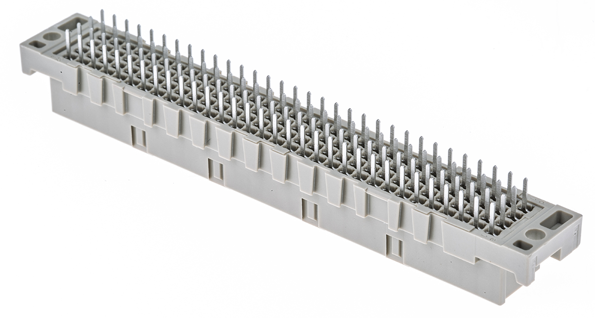 ERNI 128 Way 2.54mm Pitch, Type CD Class C2, 4 Row, Straight DIN 41612 Connector, Socket