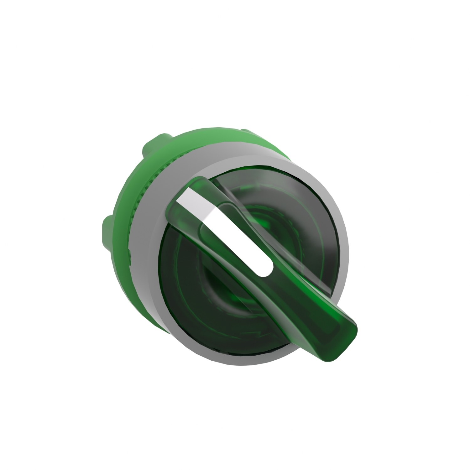 Schneider Electric Harmony XB5 Series 2 Position Selector Switch Head, 22mm Cutout, Green Handle