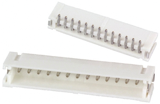 JST ZH Series Top Entry Surface PCB Header, 13 Contact(s), 1.5 mm Pitch, 1 Row, Shrouded