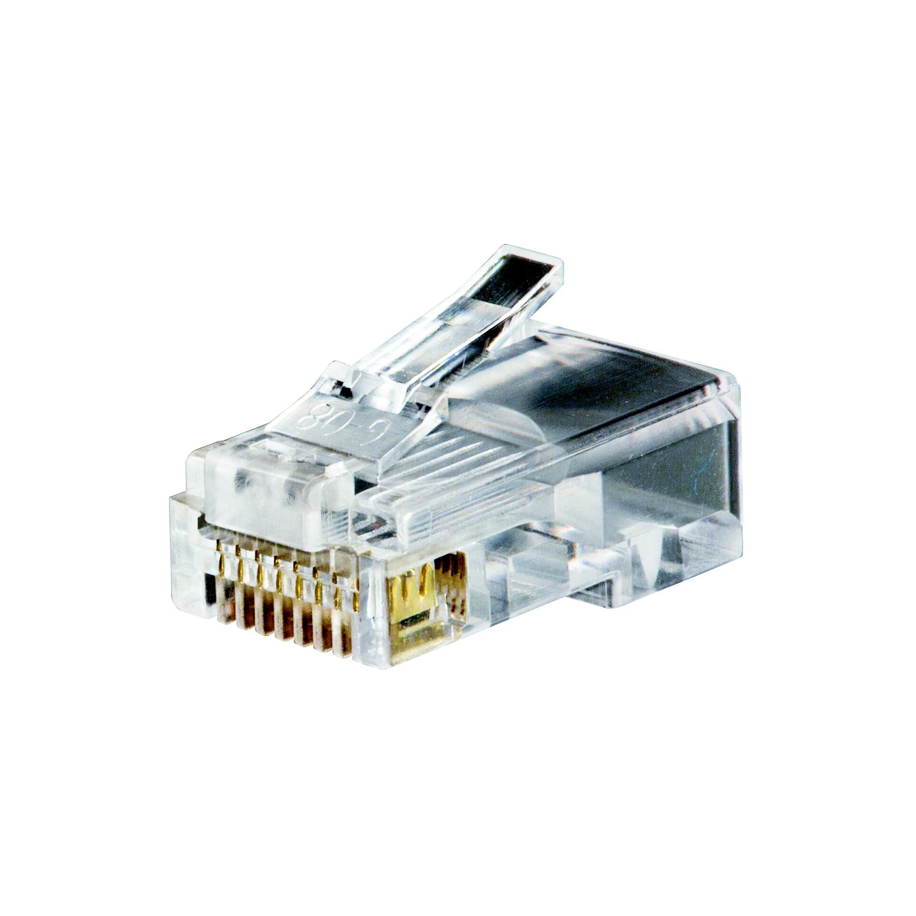 Klein Tools VDV826 Series Male RJ45 Connector, Cable Mount, Cat5e 8 -Way