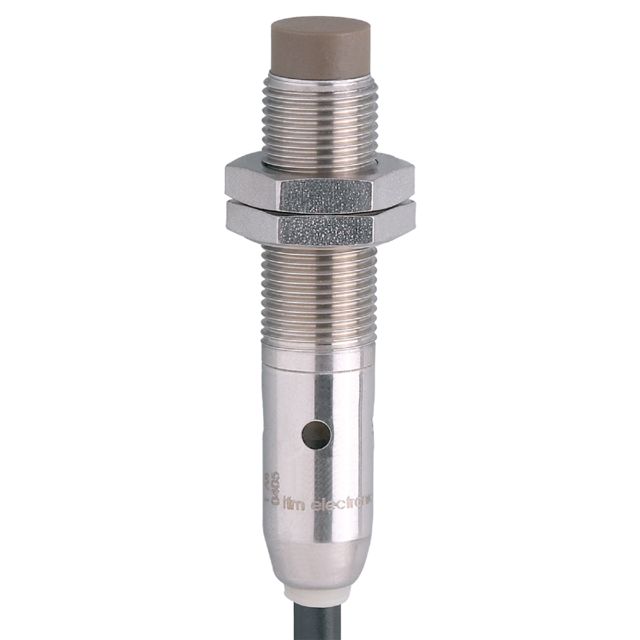 ifm electronic Inductive Threaded Barrel Proximity Sensor, M12, 7 mm Detection, PNP NO, 10 → 36 V dc