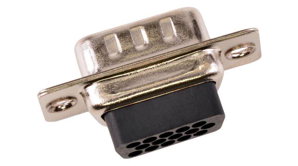 FCT from Molex 173113 15 Way Panel Mount D-sub Connector Plug, 1.98mm Pitch
